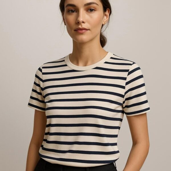 STRIPED SHORT SLEEVE T-SHIRT