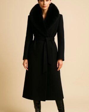 COAT WITH BELT