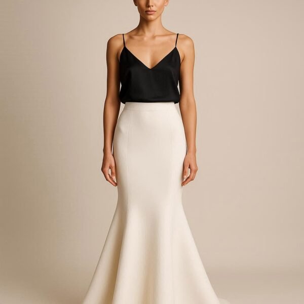 WHITE MAXI SKIRT
