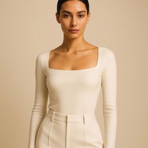 SQUARE-NECK TOP