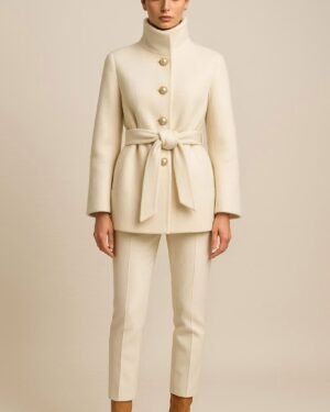 COAT WITH BELT